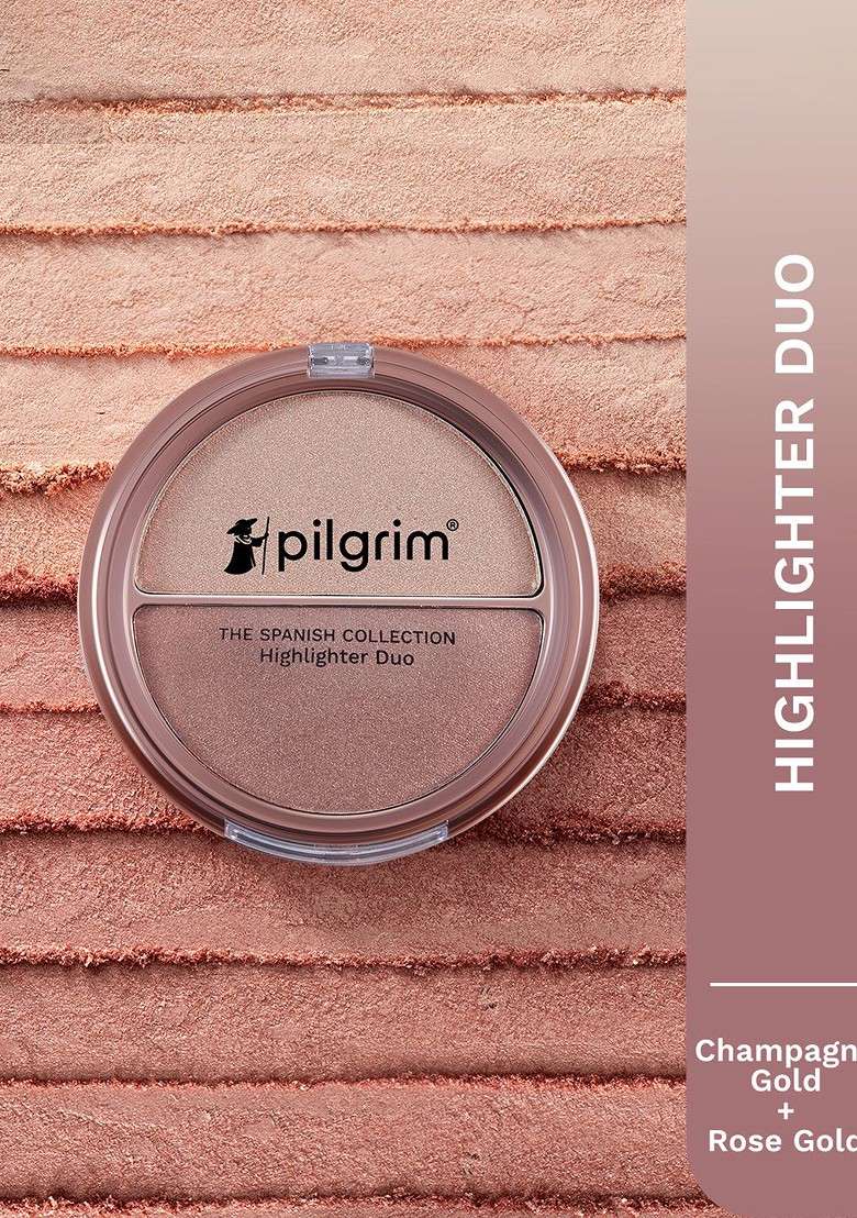 Pilgrim The Spanish Collection Highlighter Duo 11G Champagne Gold Rose 01 - Indya