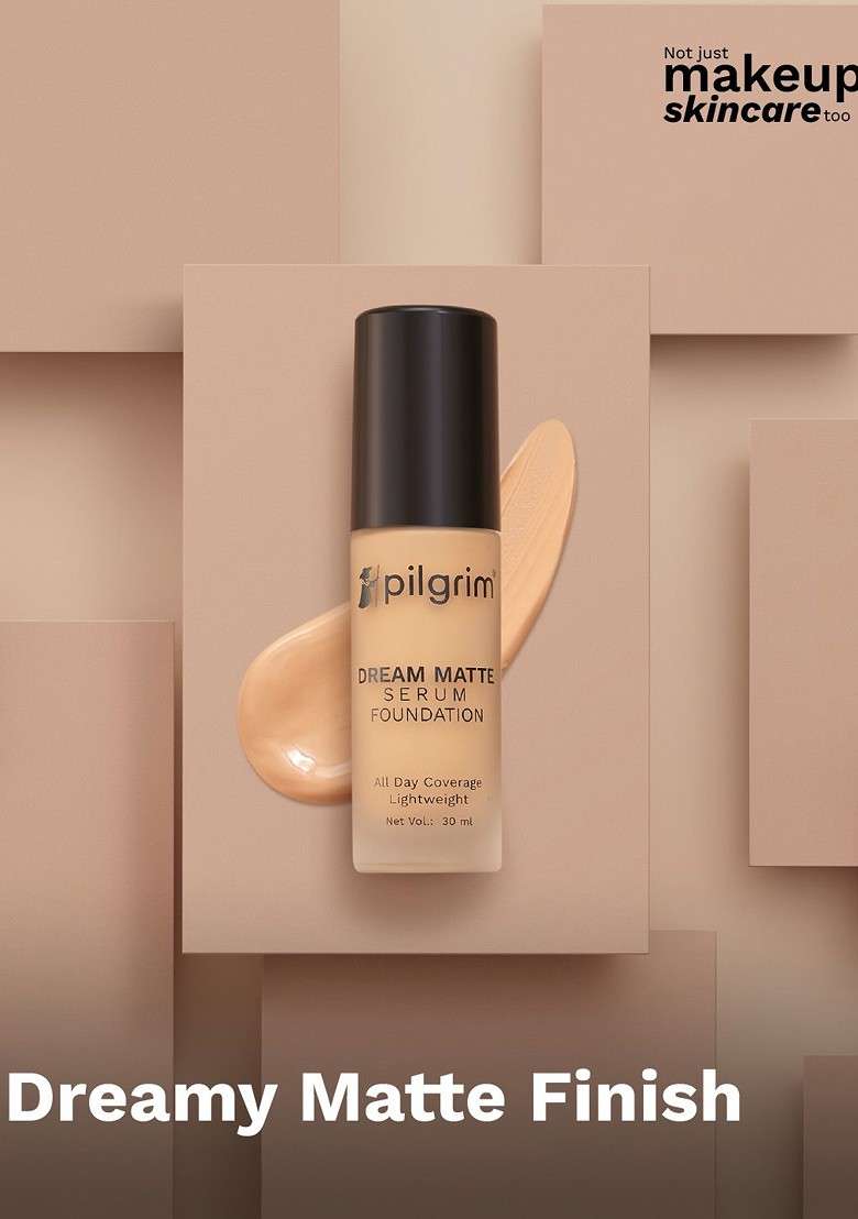 Pilgrim Dream Matte Serum Liquid Foundation 30Ml Warm Sand 223 - Indya
