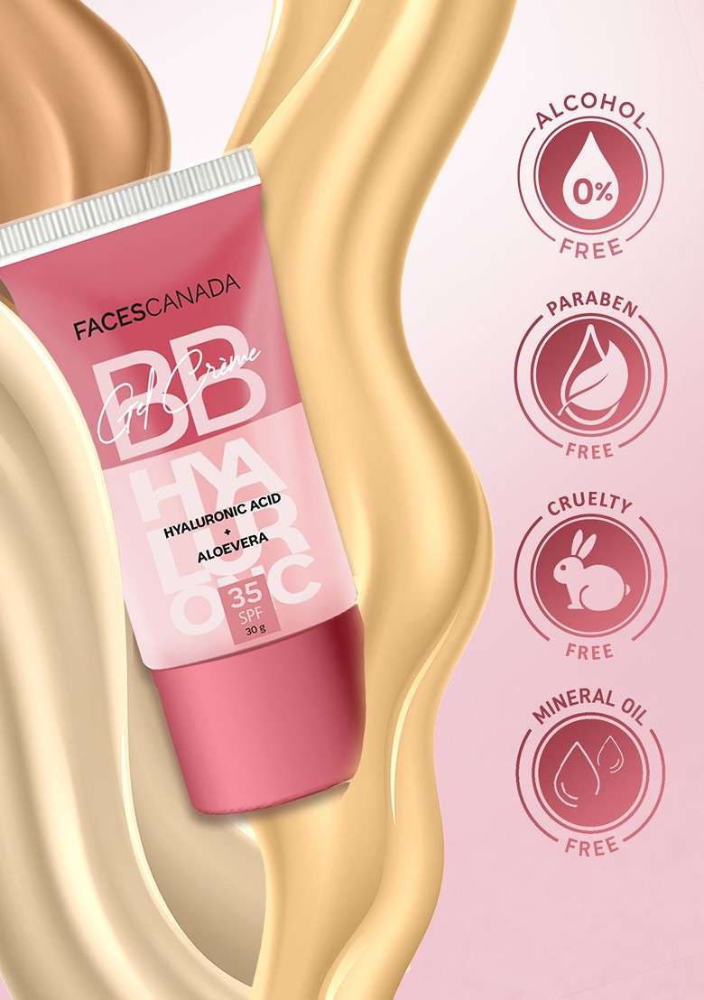 Faces Canada Lightweight Bb Gel Cream With Hyaluronic Acid 30G Soft Honey 02 - Indya