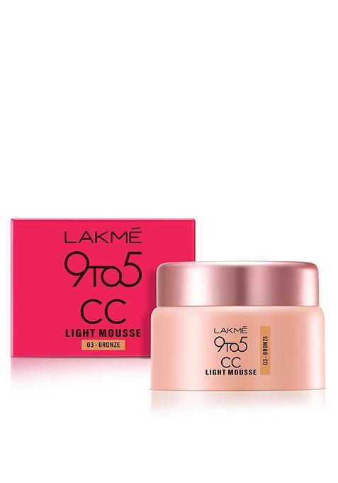 Lakme 9To5 Cc Light Mousse With Vitamin E 25G Bronze 03
