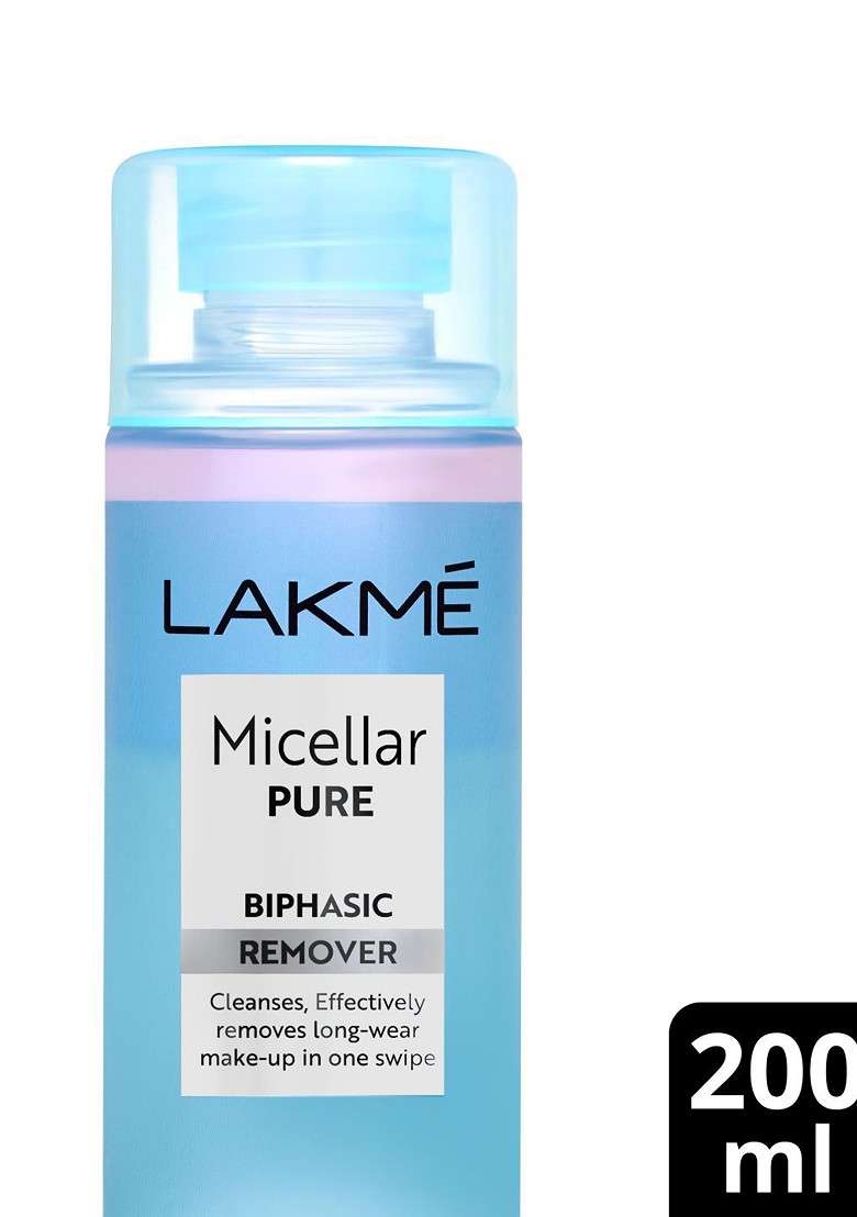 Lakme Micellar Pure Bi Phasic Remover For Makeup Removal 200Ml - Indya