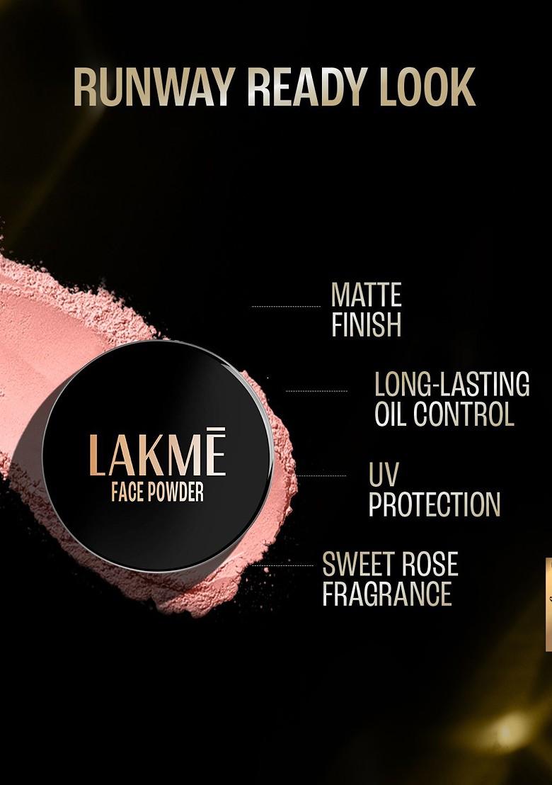 Lakme Forever Matte Face Powder With Finish For Oil Control 40G 02 Warm Pink