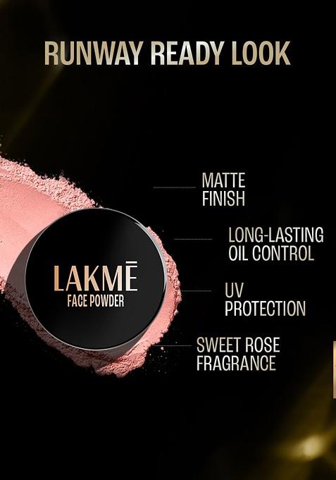 Lakme Forever Matte Face Powder With Finish For Oil Control 40G 02 Warm Pink