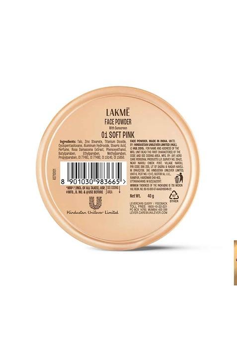 Lakme Forever Matte Face Powder With Finish For Oil Control 40G 02 Warm Pink