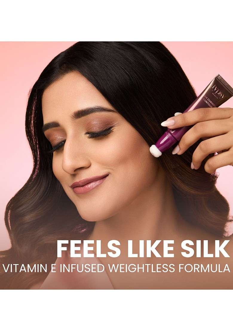 Typsy Beauty Silk Cushion Cream Contour With Vitamin E 15 Ml Chocolate Drizzle 07 - Indya