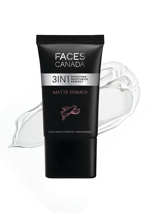 Faces Canada 3 In 1 Matte Face Primer With Aloe Vera Niacinamide 30G