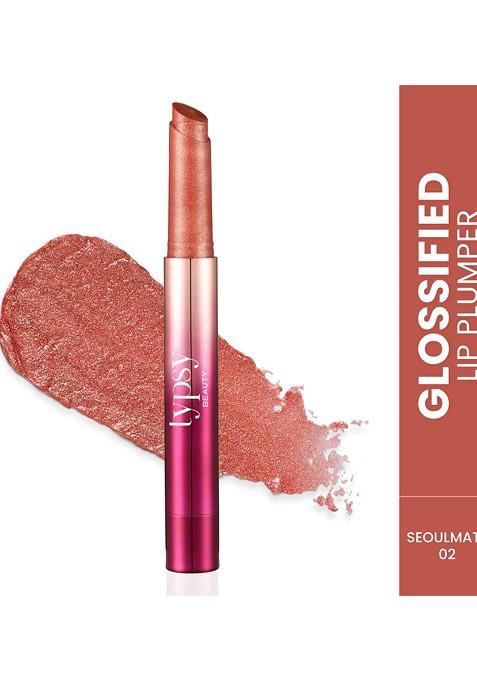 Typsy Beauty Glossified 3 In 1 Lip Plumper Balm Gloss With Shimmer2 7G Seoulmate 02