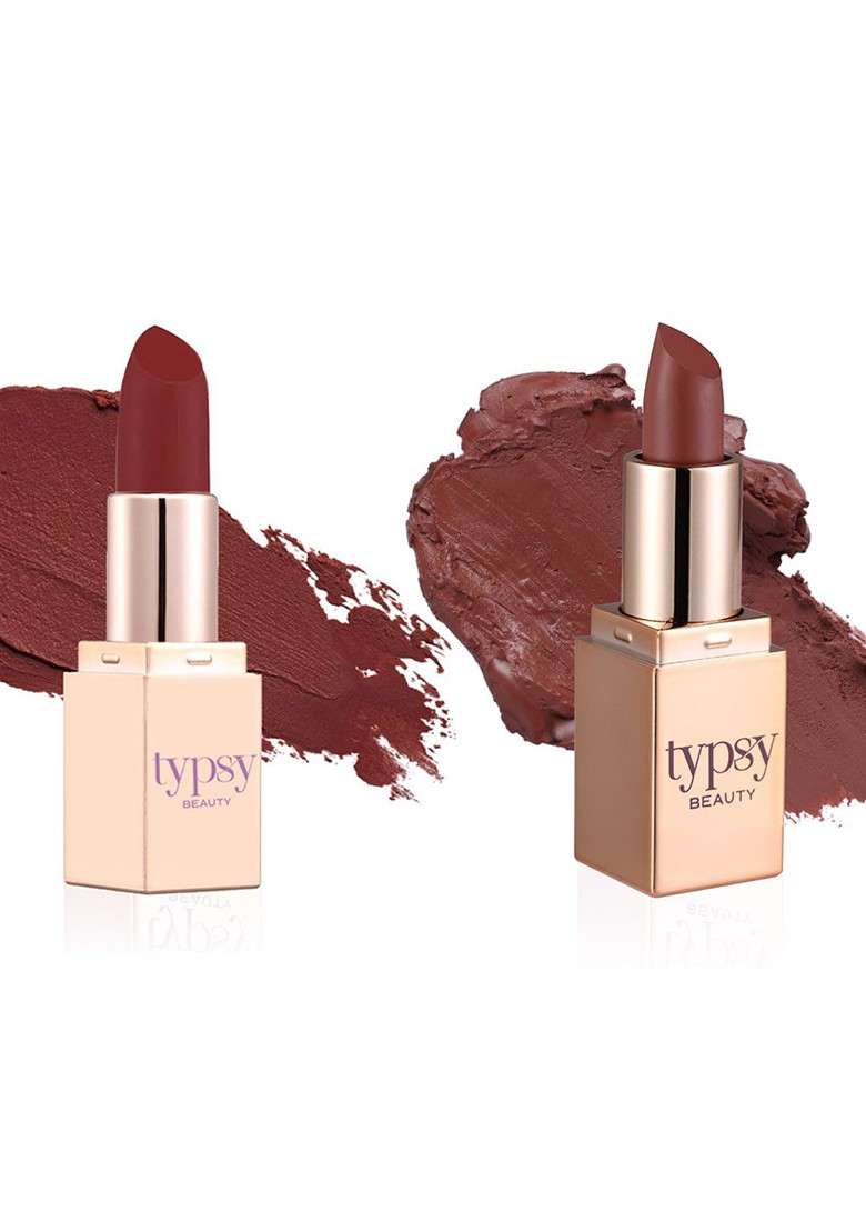 Typsy Beauty Set Of 2 Happy Hour Mini Lippies Matte Lipstick Shade 03 07 - Indya