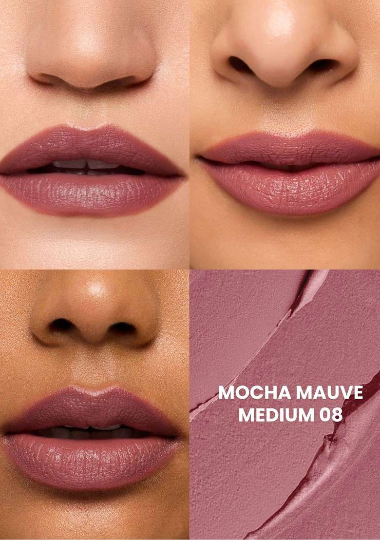 Typsy Beauty Set Of 2 Cocoa Peptide Velvet Matte Lipstick - Indya