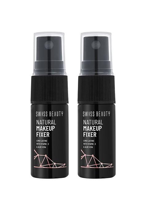 Swiss Beauty Set Of 2 Natural Makeup Fixer With Vitamin E Aloevera 10Ml Each