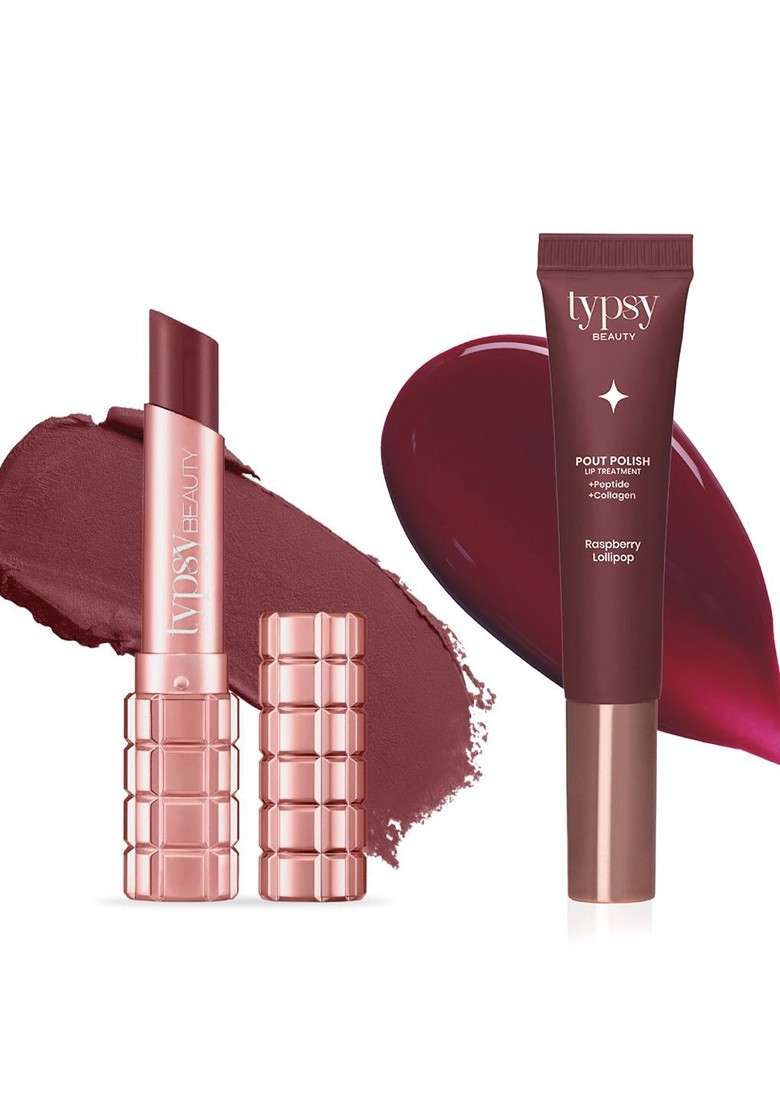 Typsy Beauty Peptide Velvet Matte Lipstick 3 5G Lip Treatment Balm 16G - Indya
