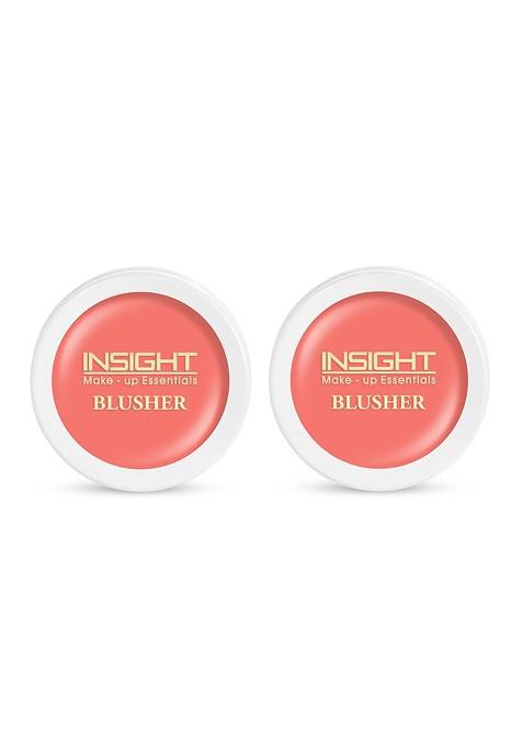 Insight Cosmetics Set Of 2 Long Lasting Creamy Natural Finish Blusher Soft Salmon