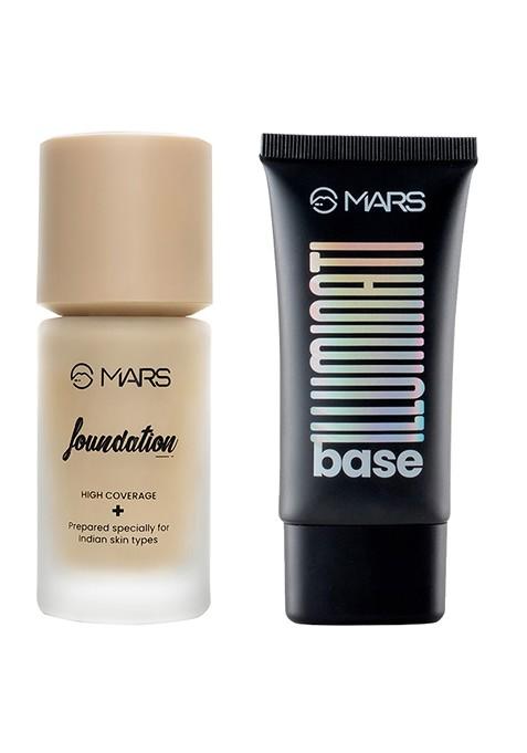 Mars Set Of Foundation Makeup Base Primer 40Ml 45Ml