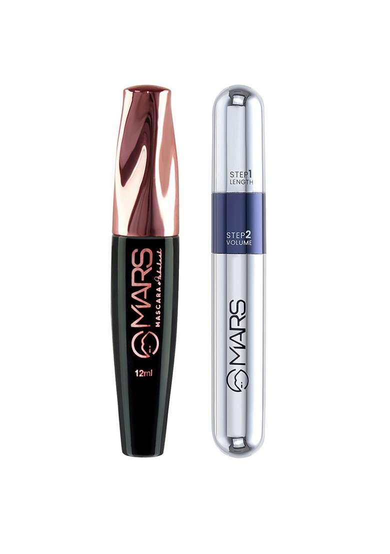 Mars Set Of 2 Double Trouble Volumising Mascara 15Ml 12Ml - Indya