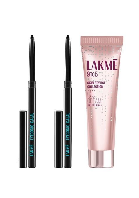 Lakme Set Of 9 To 5 Cc Cream Eyeconic Kajal 30G 0 35G