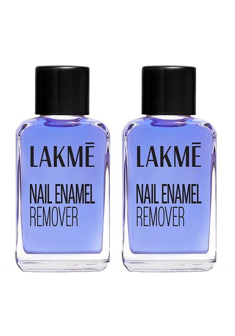 Lakme Set Of 2 Nail Colour Remover With Vitamin E 27 Ml Each