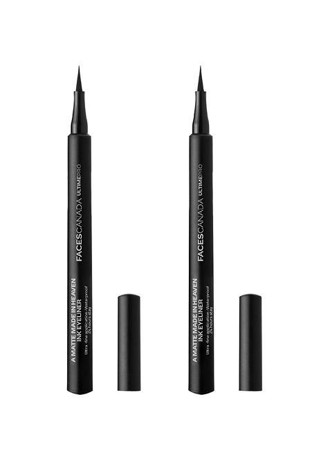Faces Canada Set Of 2 Ultime Pro A Matte Made In Heaven Ink Eyeliner 1 2Ml Each Black