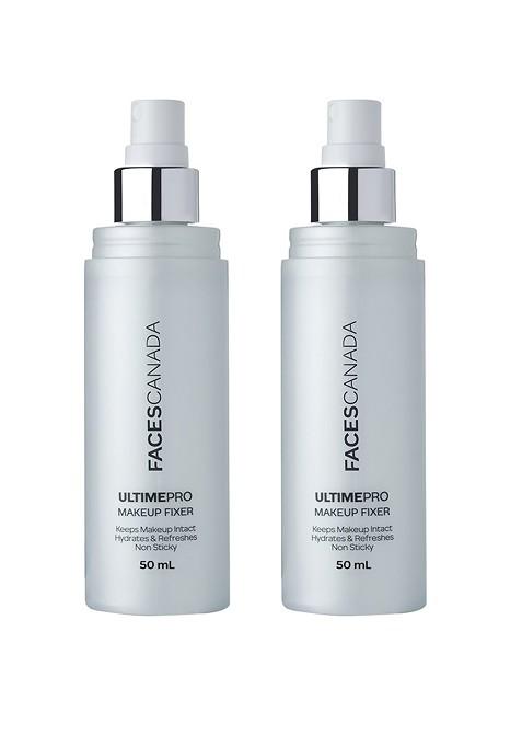 Faces Canada Set Of 2 Ultime Pro Non Sticky Makeup Fixer With Hyaluronic Acid 50Ml Each