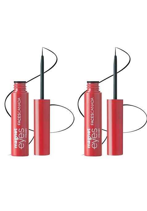 Faces Canada Set Of 2 Magneteyes Eyeliner 3 5Ml Each Black