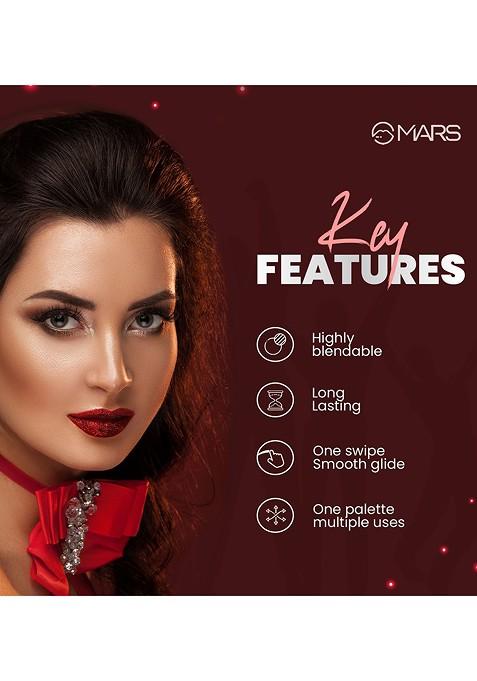 Mars 12 Shade Smoky Eyes Eyeshadow Palette With Smudge Proof Mascara Kajal