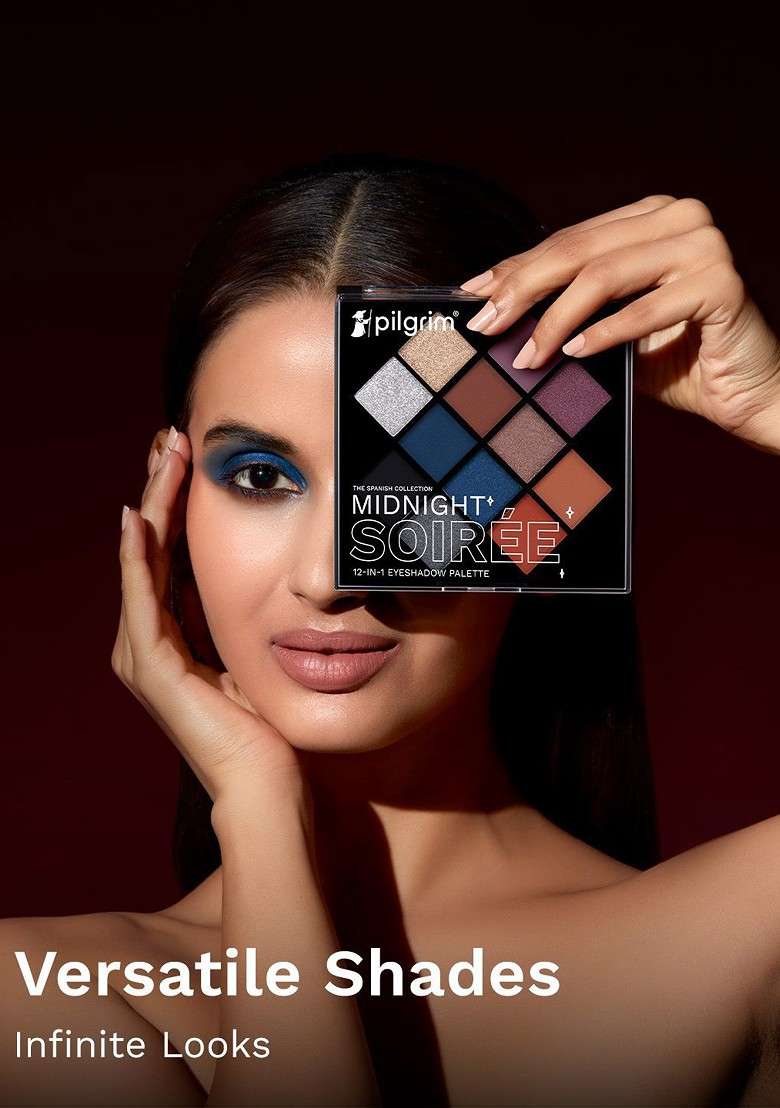 Pilgrim The Spanish Collection 12 In 1 Eyeshadow Palette 24G Midnight Soiree - Indya