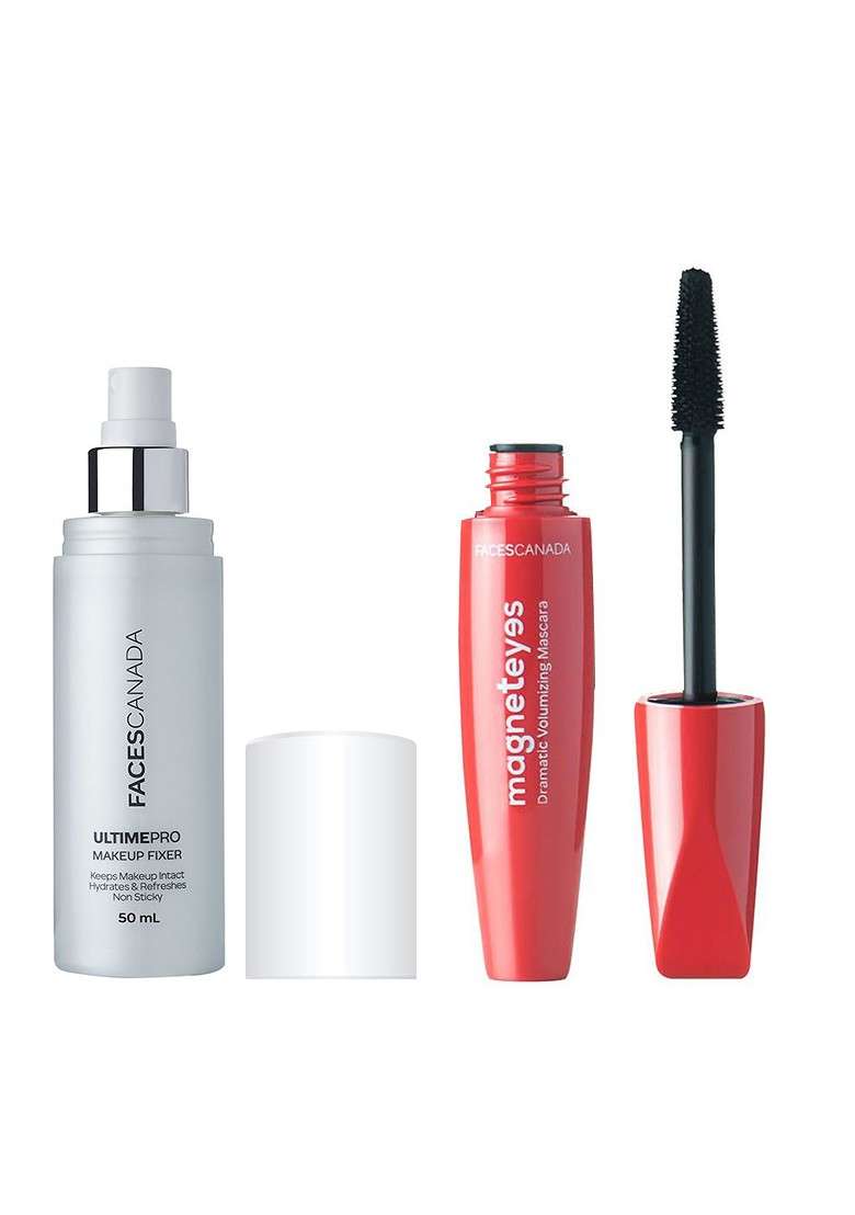 Faces Canada Set Of Magneteyes Volumizing Mascara 9 5Ml Ultime Pro Makeup Fixer 50Ml - Indya