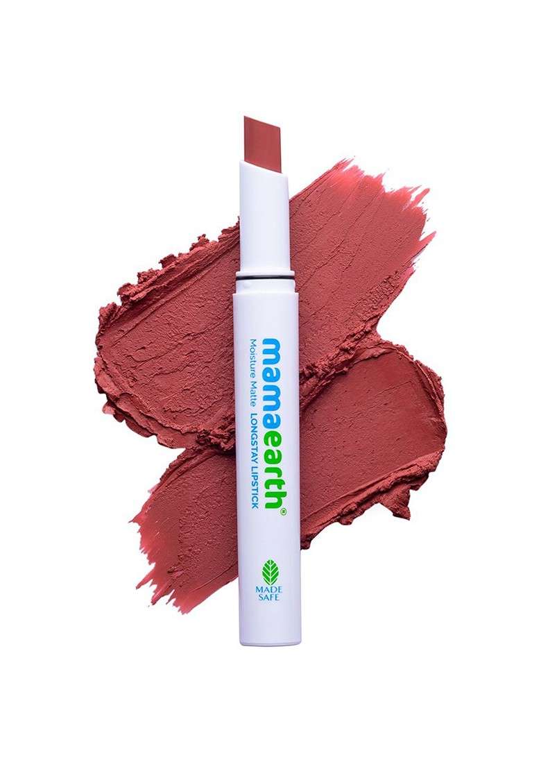 Mamaearth Set Of 2 Moisture Matte Long Stay Lipsticks 4 G Pink Tulip Carnation Nude - Indya