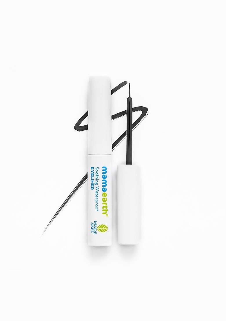 Mamaearth Long Stay Kajal 0 35G Charcoal Black Soothing Eyeliner 3 5Ml - Indya