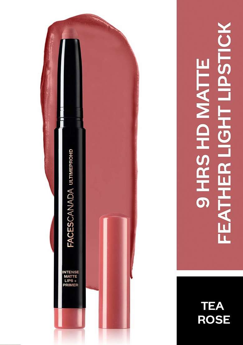 Faces Canada Set Of Magneteyes Kajal Black 01 Ultimepro Hd Intense Lipstick Tea Rose 10 - Indya