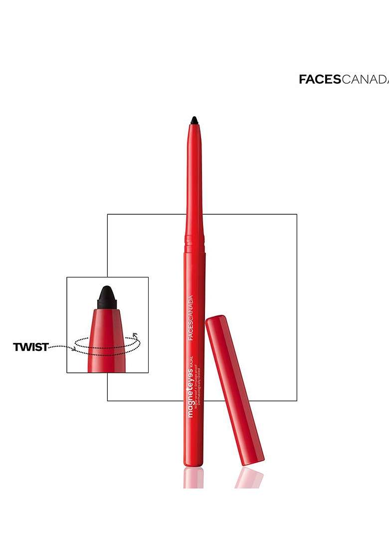Faces Canada Set Of Magneteyes Kajal Black 01 Ultimepro Hd Intense Lipstick Tea Rose 10 - Indya