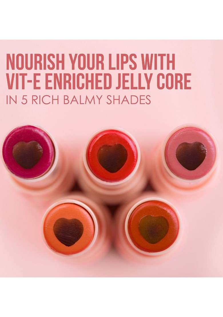Blue Heaven Set Of 24Hrs Stay Kajal 0 35G Black Jelly Butter Lip Balm 3 2G Dusty Rose - Indya