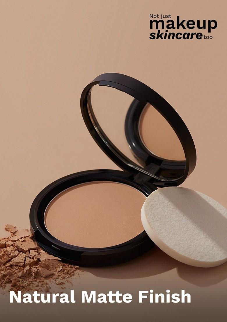 Pilgrim Matte Finish Compact Powder 9G Golden Beige 215