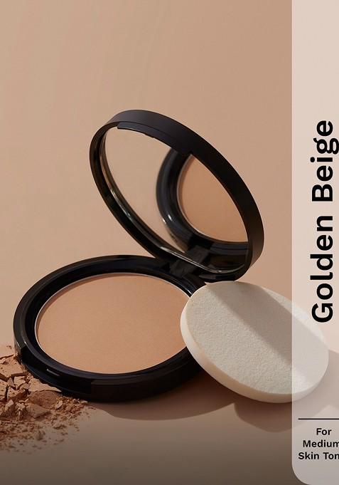 Pilgrim Matte Finish Compact Powder 9G Golden Beige 215