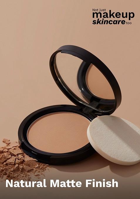 Pilgrim Matte Finish Compact Powder 9G Golden Beige 215