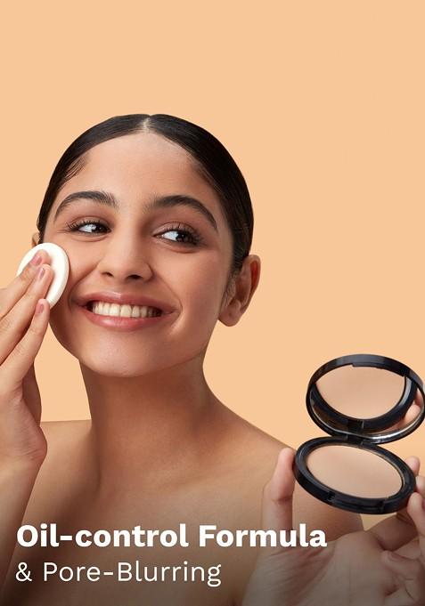 Pilgrim Matte Finish Compact Powder 9G Golden Beige 215