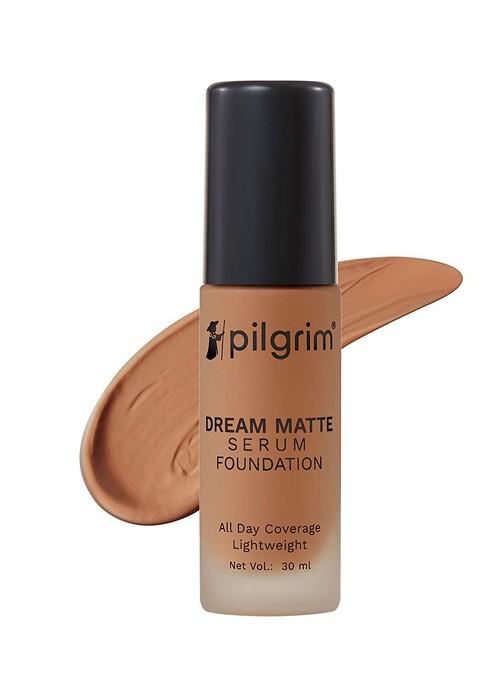 Pilgrim Dream Matte Serum Lightweight Foundation With Vitamin C 30Ml Warm Mocha 335