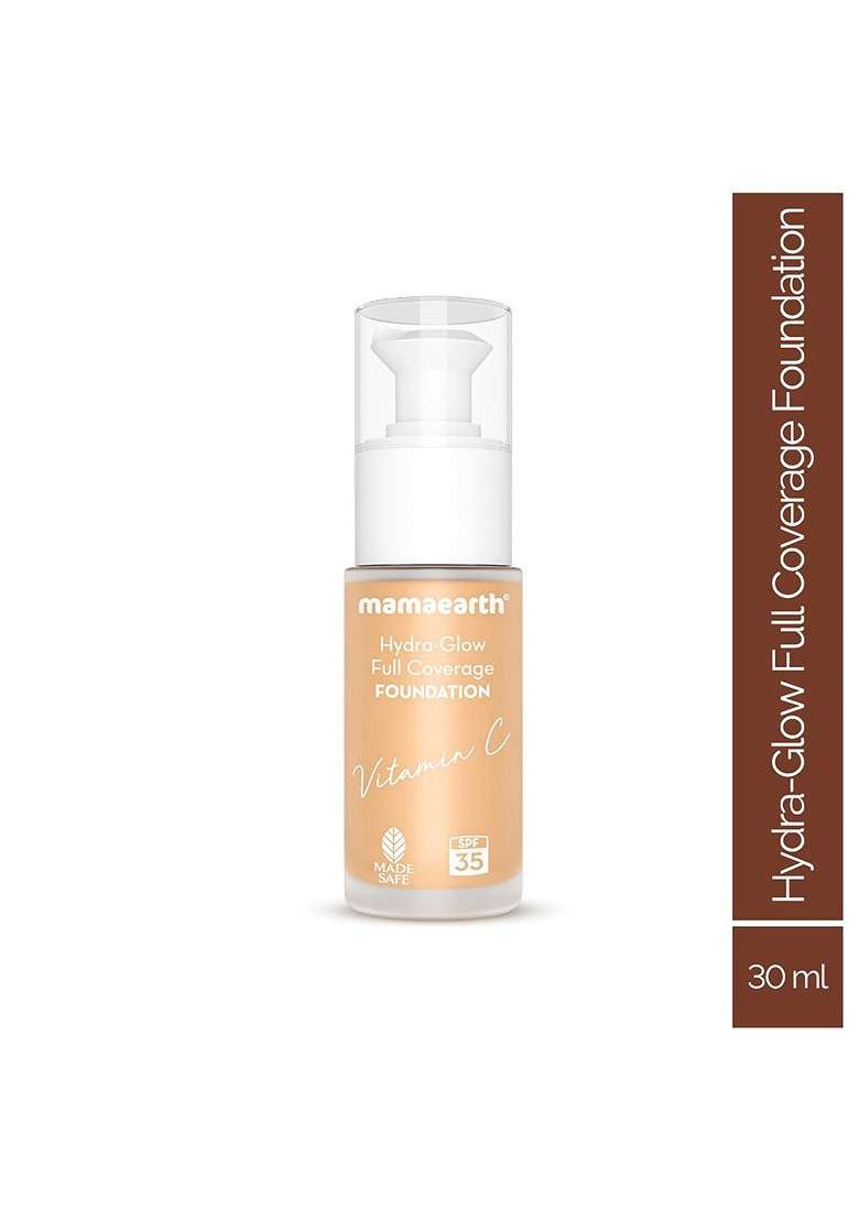 Mamaearth Hydra Glow Full Coverage Foundation With Vitamin C 30Ml Crme 02 - Indya