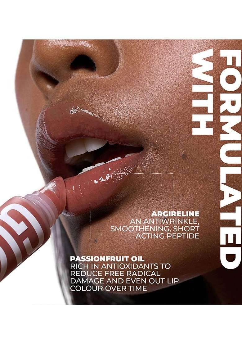 Fae Beauty Peptide Lip Gloss For Hydrating 12 G Warm Plum Jam - Indya