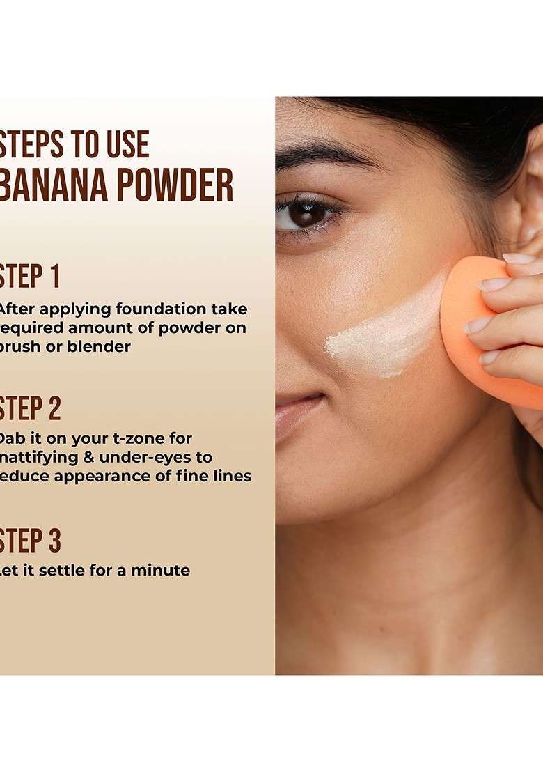Insight Cosmetics Matte Finish Banana Loose Powder To Enhance Skin Tone 40G - Indya