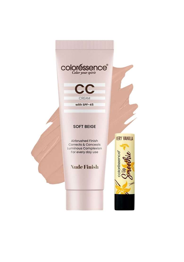 Coloressence Tone Correct Cc Cream 30Gm Soft Beige - Indya