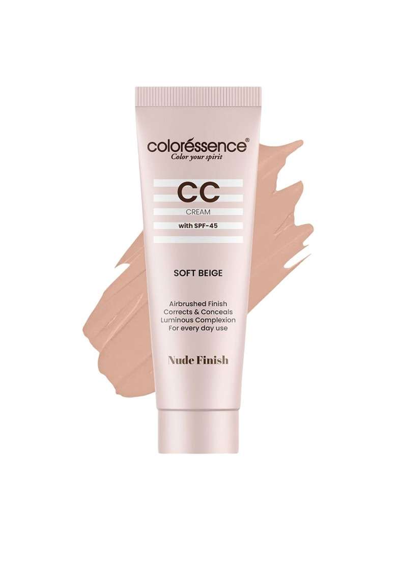 Coloressence Tone Correct Cc Cream 30Gm Soft Beige - Indya