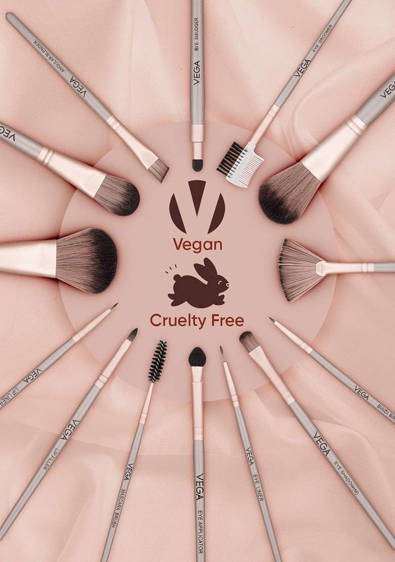 Vega Makeup Foundation Brush For Full Coverage Mbn 01 - Indya