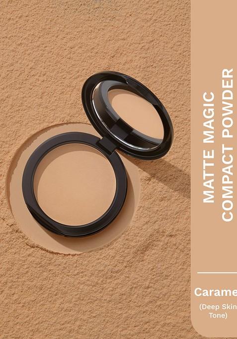Pilgrim Matte Magic Compact Powder With Spf 25 7 G Caramel