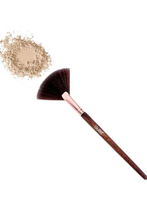 Gubb Highlighter Makeup Fan Brush Brown
