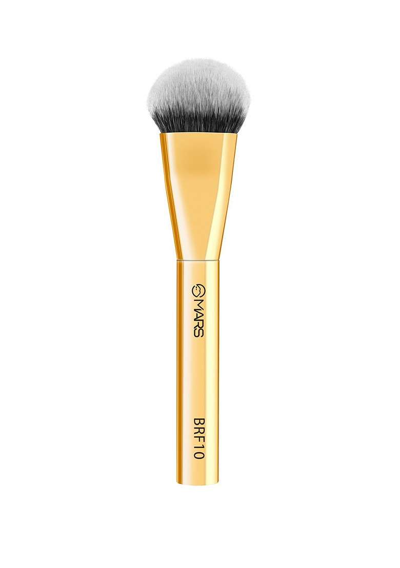 Mars Artists Arsenal Flat Foundation Brush Brf10 Gold Toned - Indya