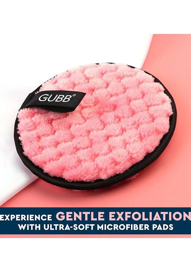Gubb Set Of 2 Reuseable Makeup Remover Pads Pink Green - Indya
