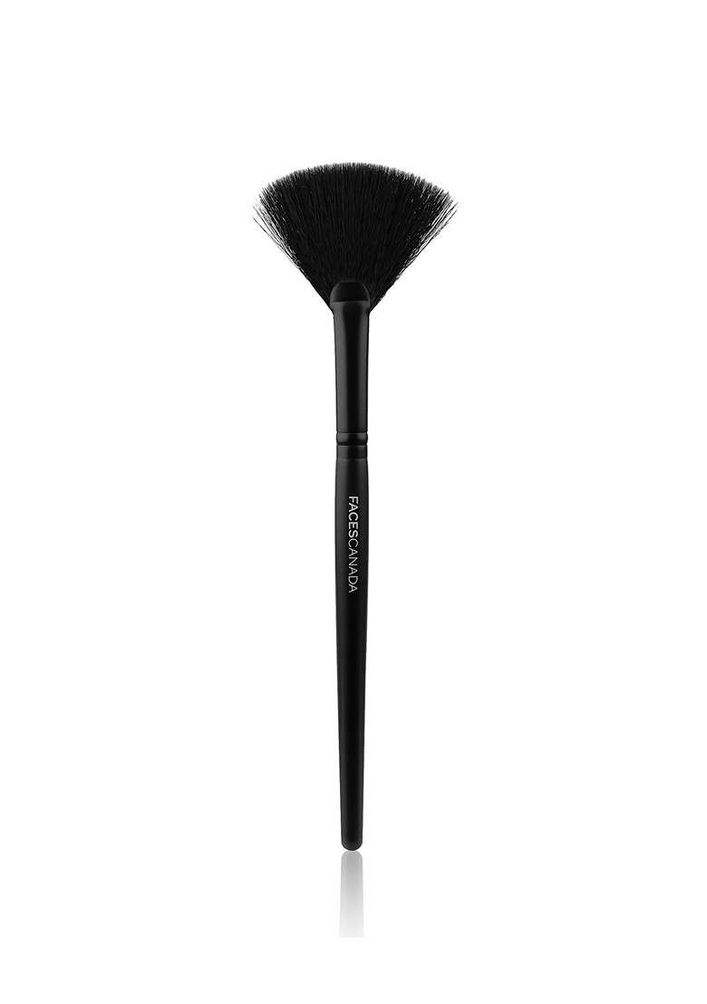 Faces Canada Highlighter Fan Brush Black - Indya