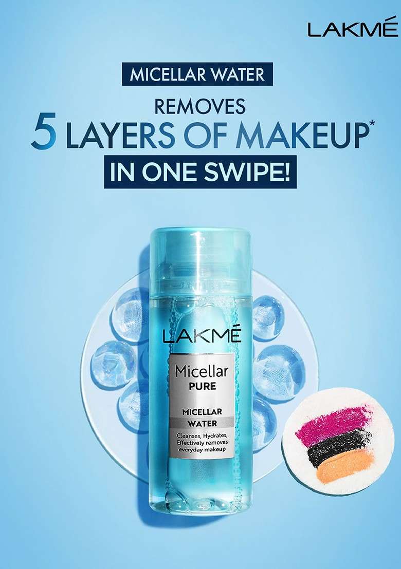 Lakme Pure Micellar Water Makeup Remover 100 Ml - Indya
