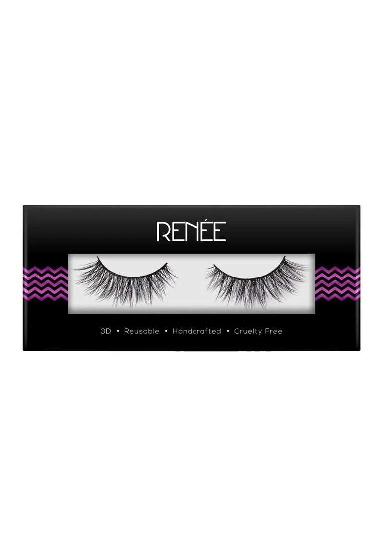 Renee Ash The Fiery One Reusable Handcrafted False Eyelashes Black - Indya