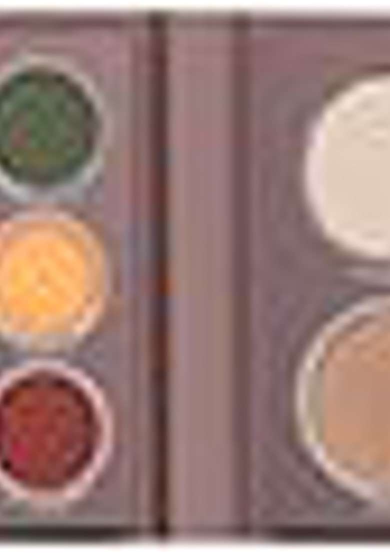 Mars 9 Eyeshadow Palette With 1 Highlighter Blusher Bronzer Compact Powder 16G - Indya